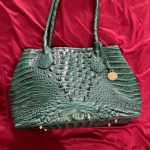 Brahmin Melbourne Classic Green purse